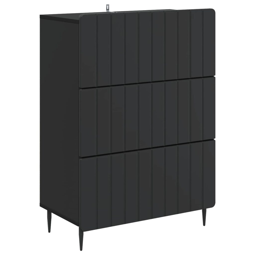 Laatikkokaappi Musta 66 x 34,5 x 92 cm Tekninen puu