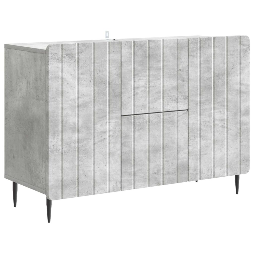 Sivupöytä Betoninharmaa 89 x 34,5 x 62 cm Tekninen puu