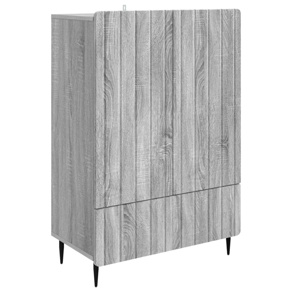 Sivupöytä Harmaa sonoma 66 x 34,5 x 97 cm Tekninen puu