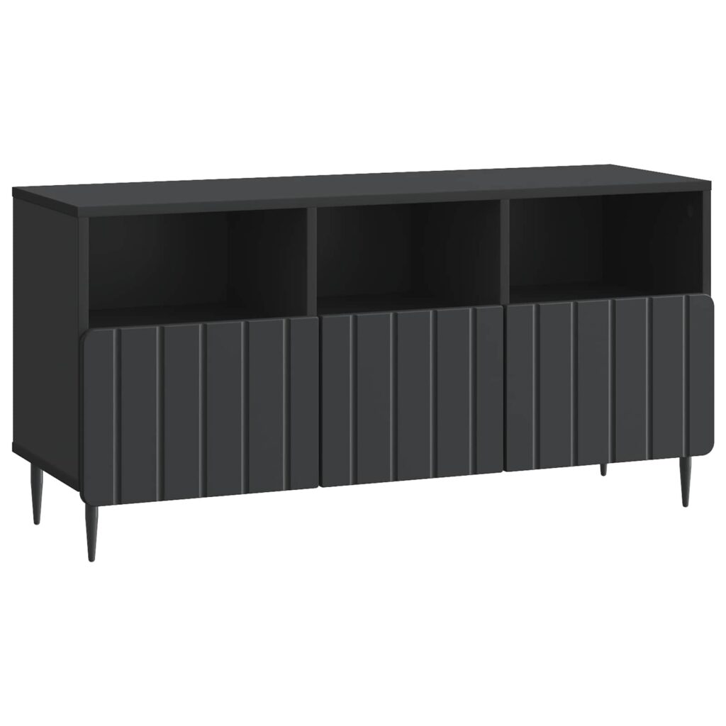 TV-kaappi laatikon kanssa Musta 102 x 34,5 x 50 cm Tekninen puu