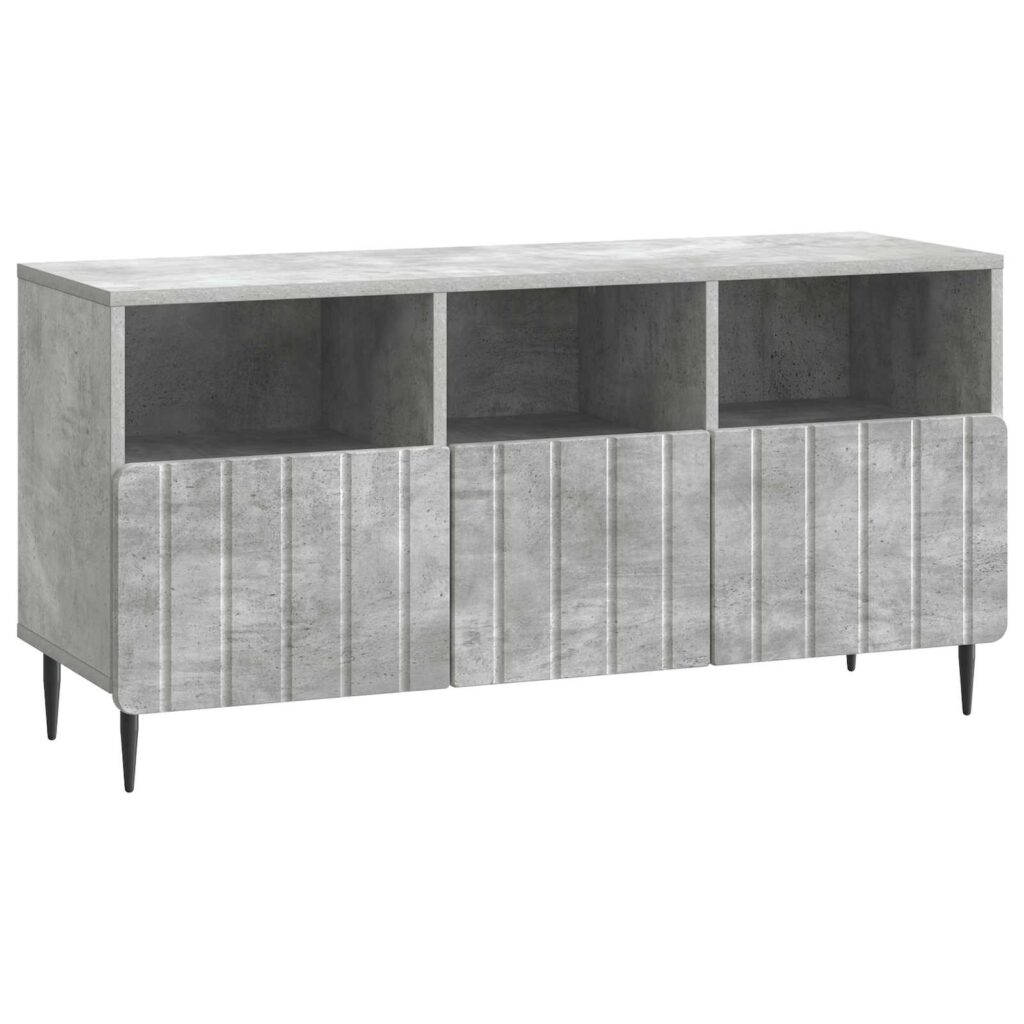 TV-kaappi Betoninharmaa 102 x 34,5 x 50 cm Tekninen puu