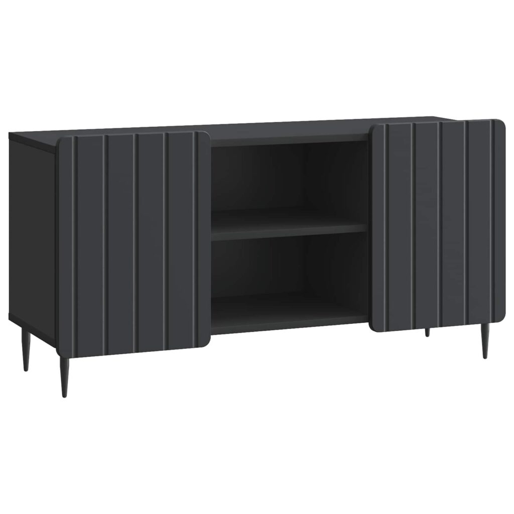 TV-kaappi Musta 102 x 34,5 x 52 cm Tekninen puu