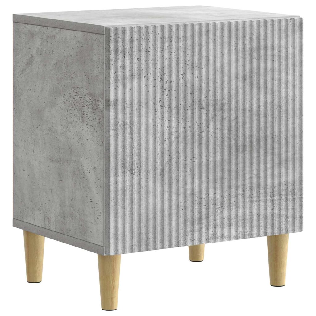 Yöpöytäkaappi Betoninharmaa 43 x 34,5 x 50 cm Tekninen puu