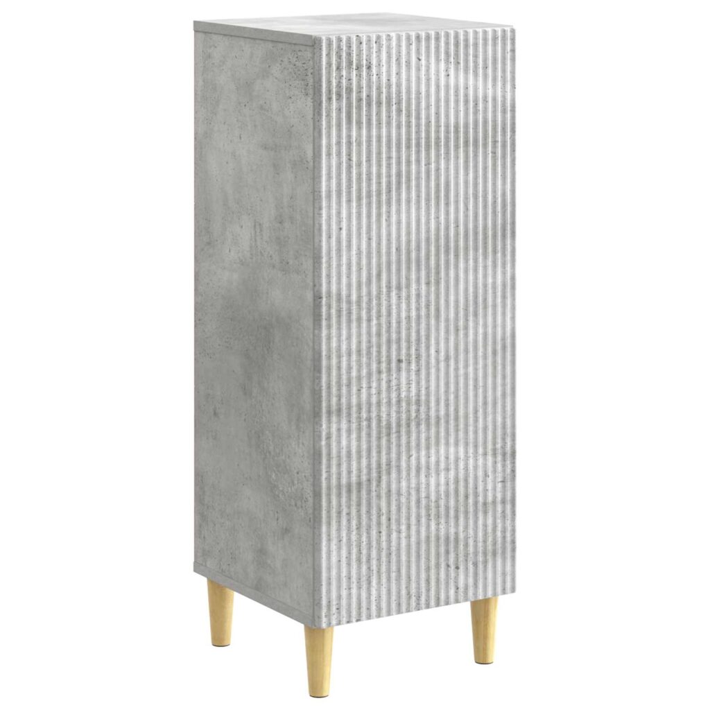 Sivupöytä Betoninharmaa 33 x 34,5 x 90 cm Tekninen puu