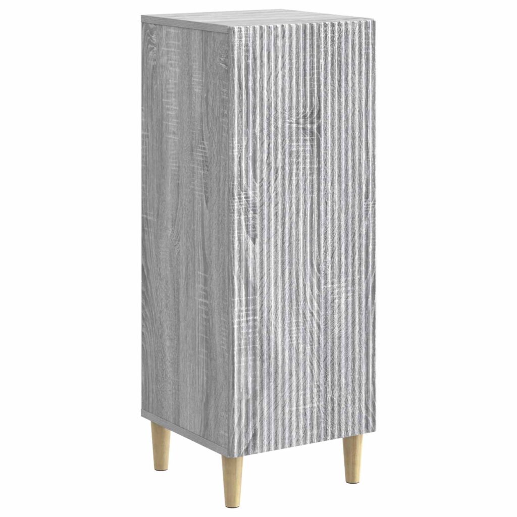 Sivupöytä Harmaa sonoma 33 x 34,5 x 90 cm Tekninen puu