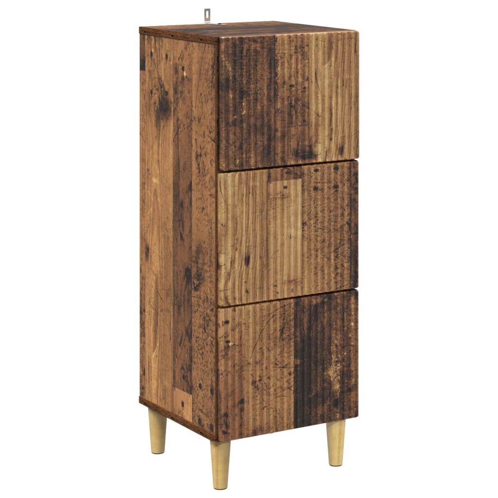 Laatikkokaappi Vanha puu 33 x 34,5 x 90 cm Tekninen puu
