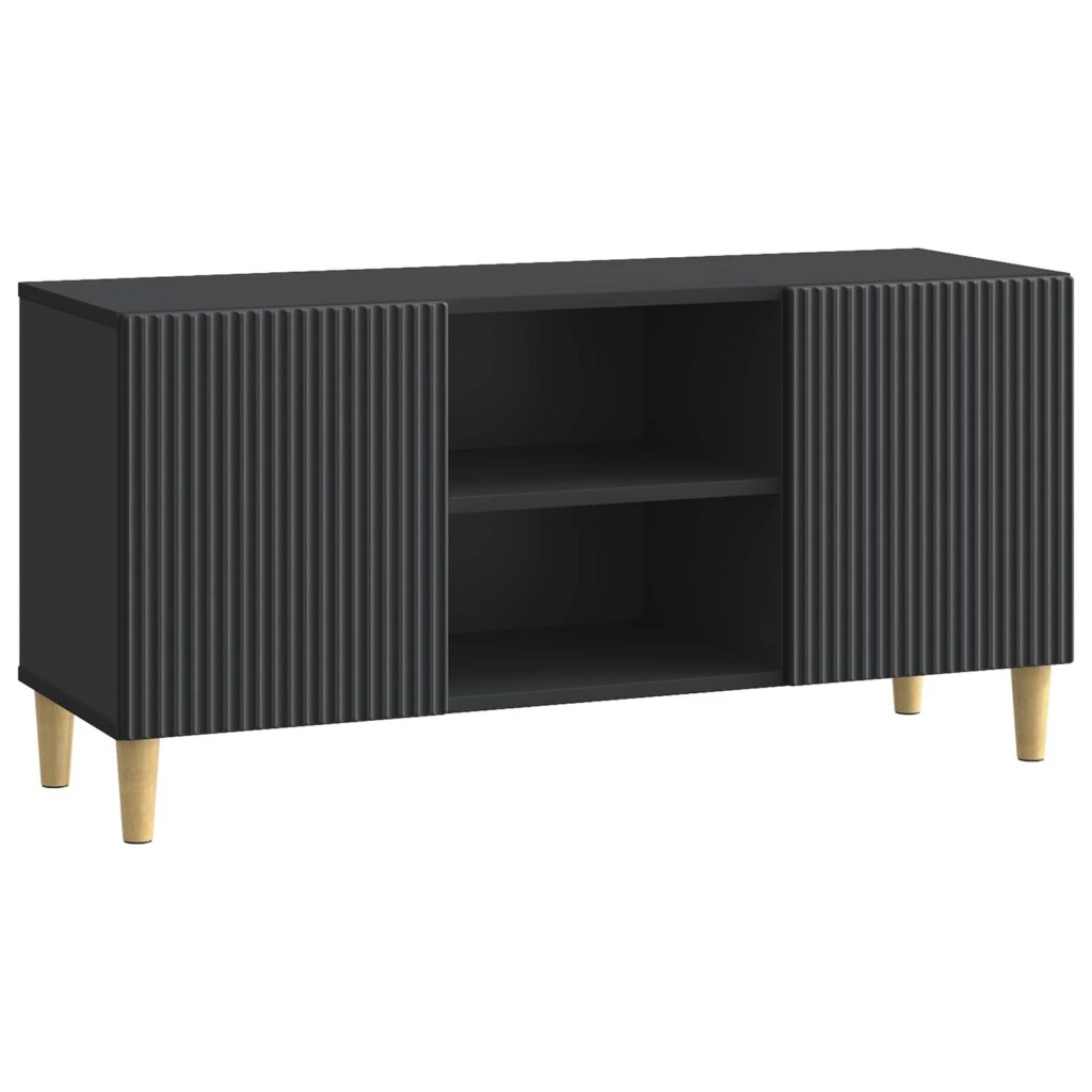 TV-kaappi Musta 102 x 34,5 x 50 cm Tekninen puu