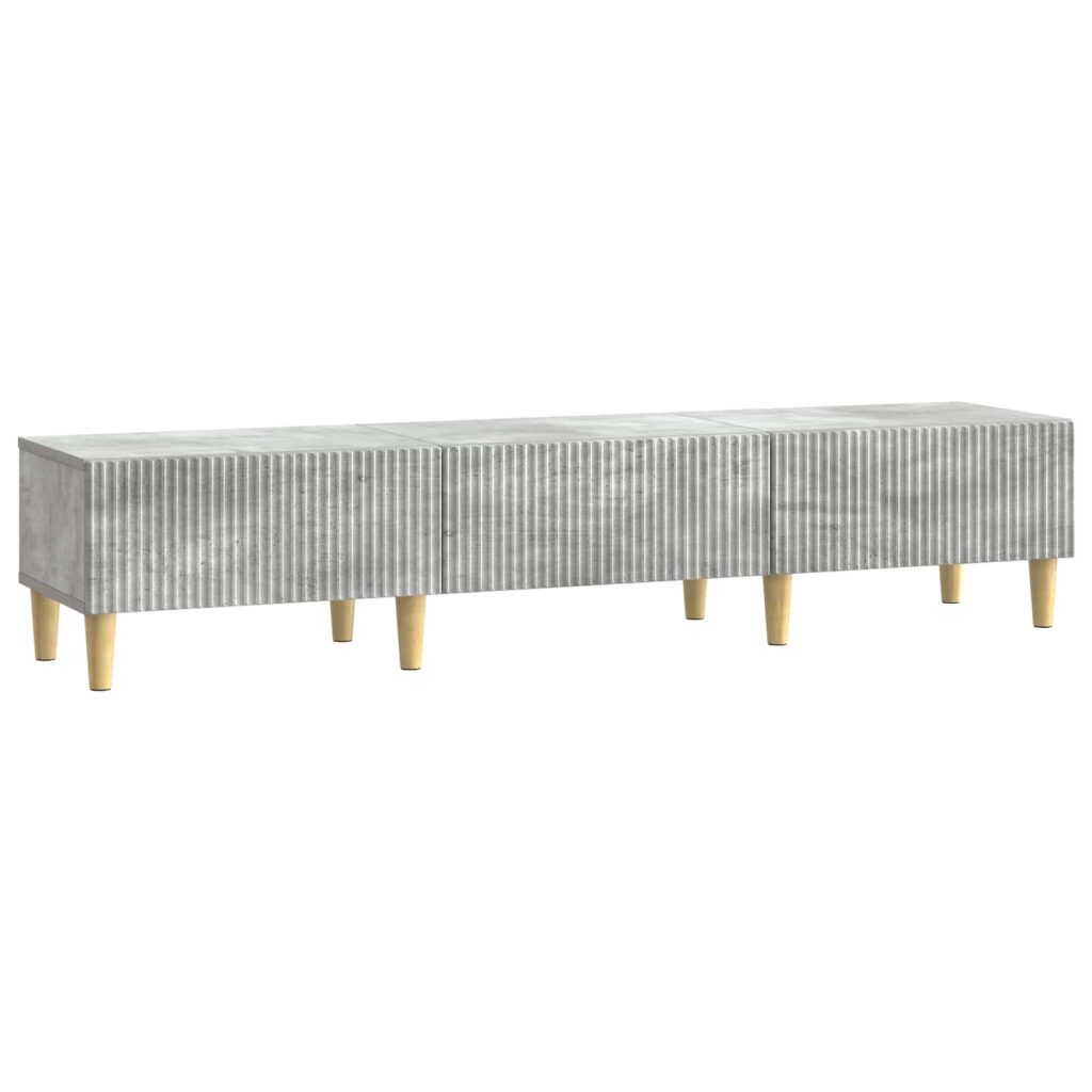 TV-kaappi Betoninharmaa 147 x 34,5 x 30 cm Tekninen puu