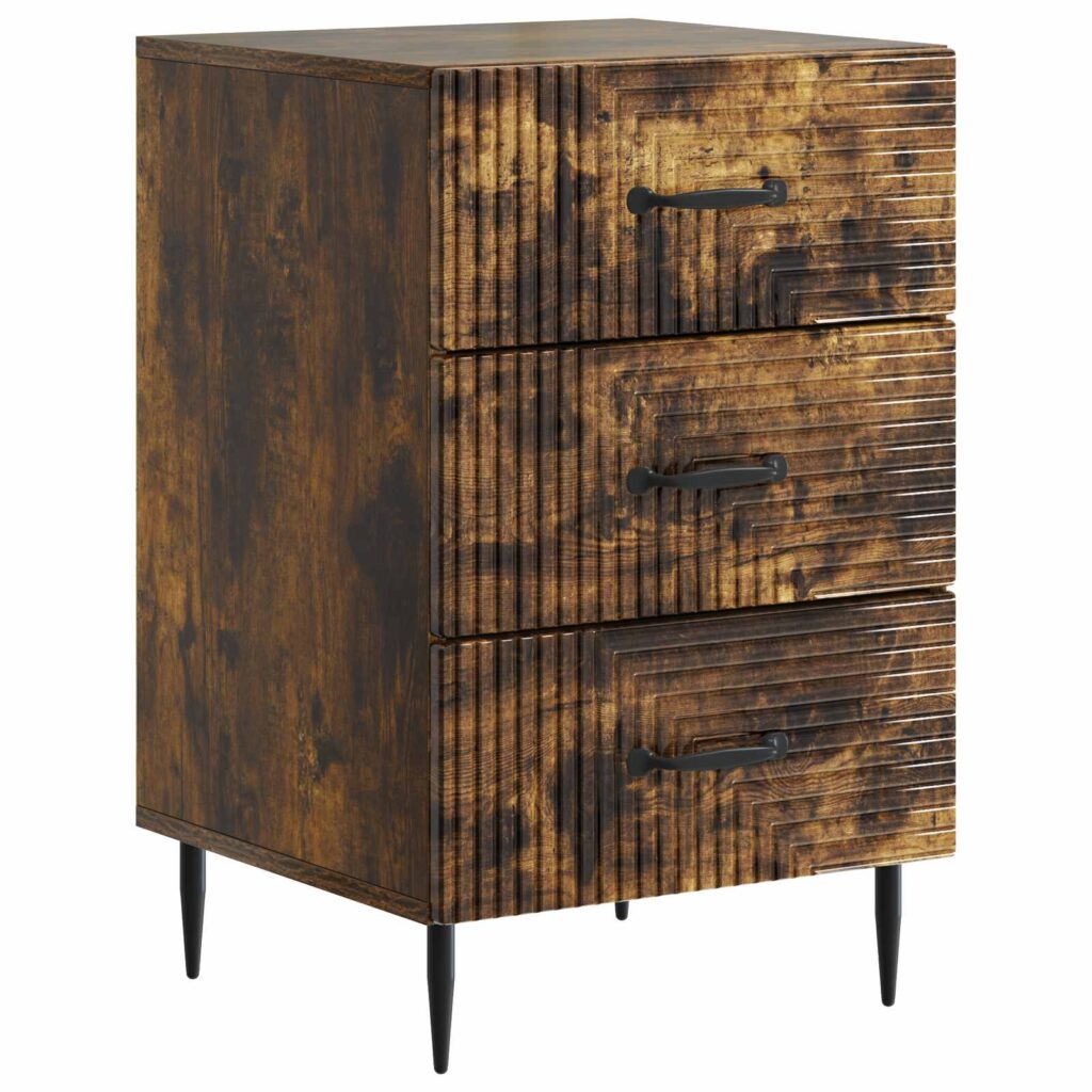 Yöpöytäkaappi Savutammi 43 x 41 x 66,5 cm Tekninen puu