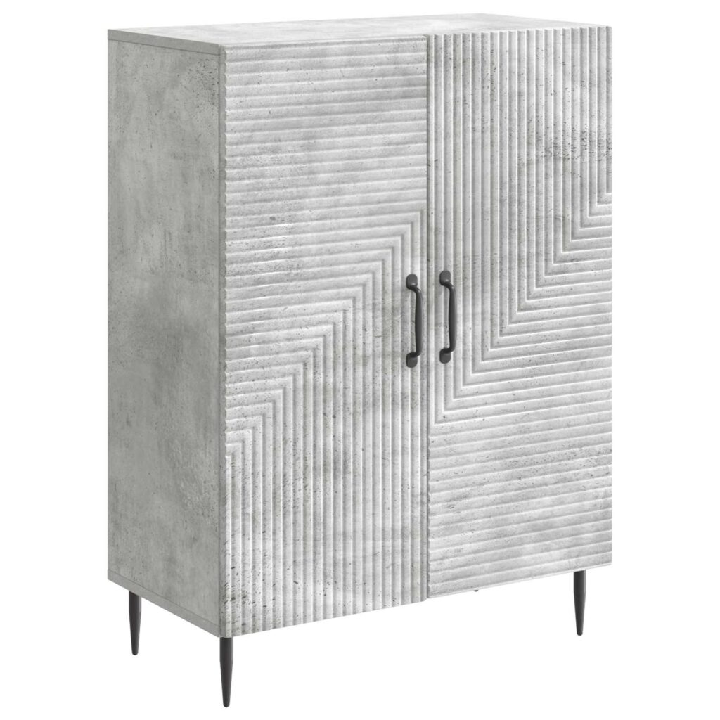 Sivupöytä Betoninharmaa 66 x 34,5 x 89,5 cm Tekninen puu