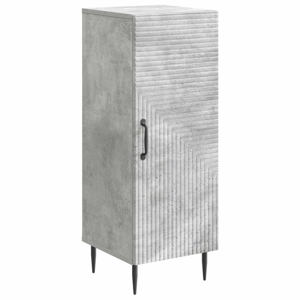 Sivupöytä Betoninharmaa 33 x 34,5 x 89,5 cm Tekninen puu