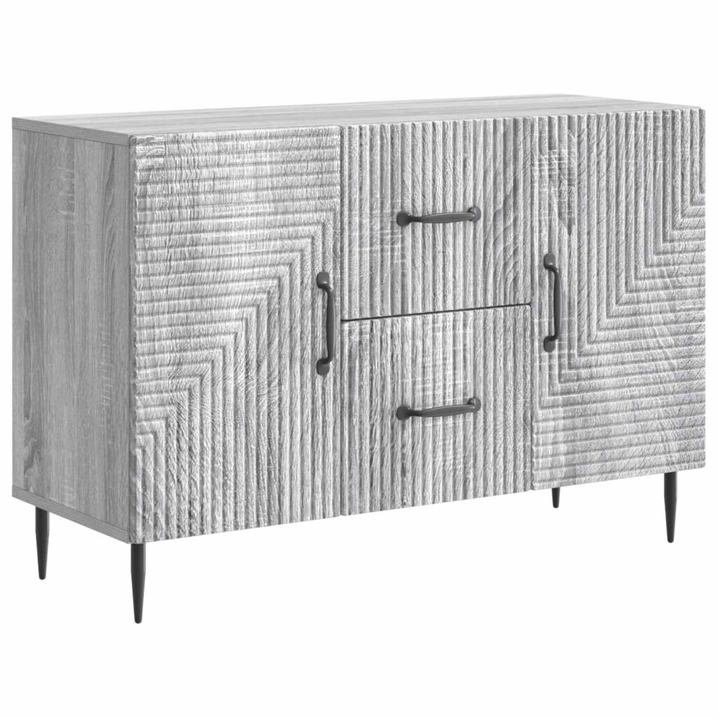 Sivupöytä Harmaa sonoma 89 x 34,5 x 60 cm Tekninen puu