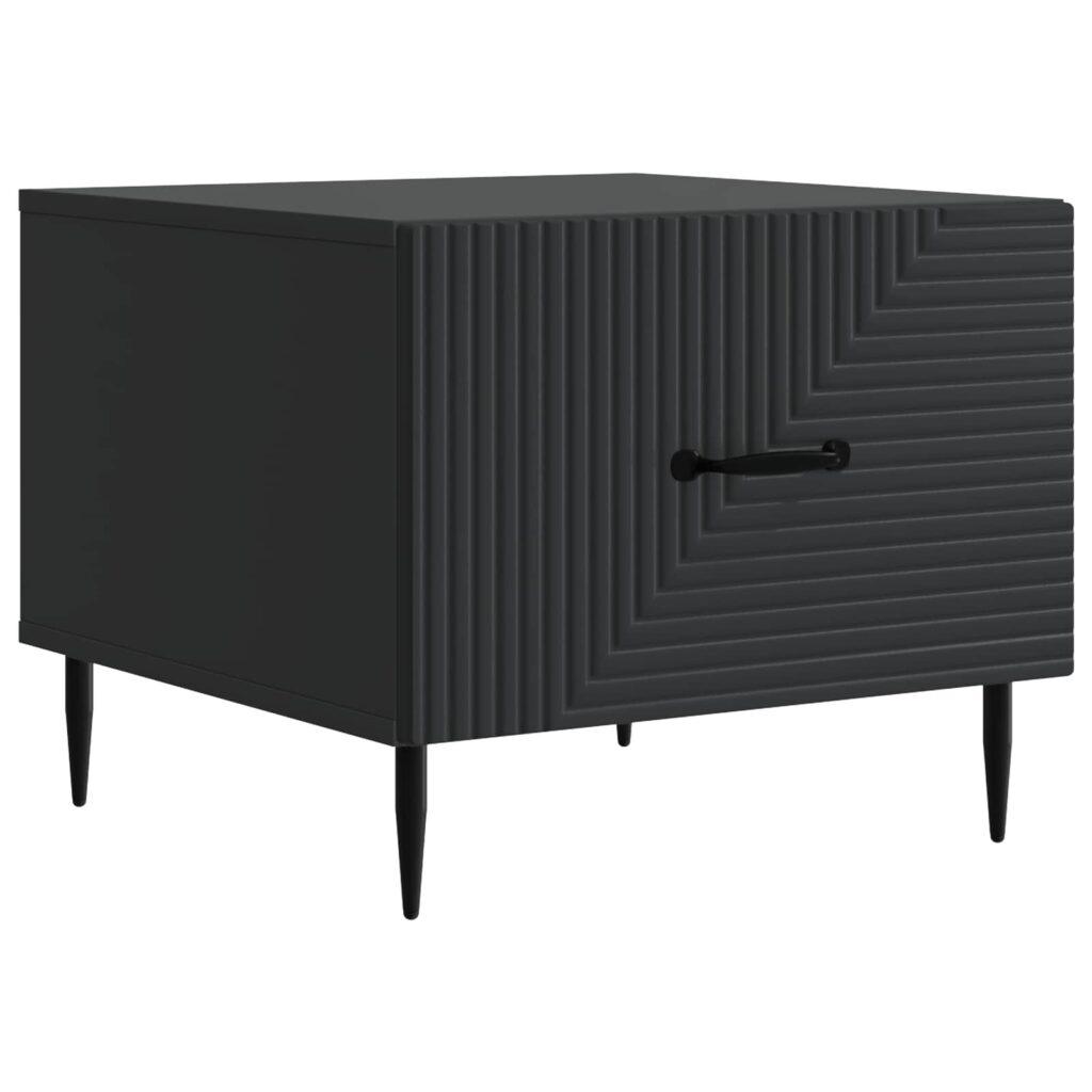 Sohvapöytä laatikon kanssa Musta 49 x 50 x 40 cm Tekninen puu