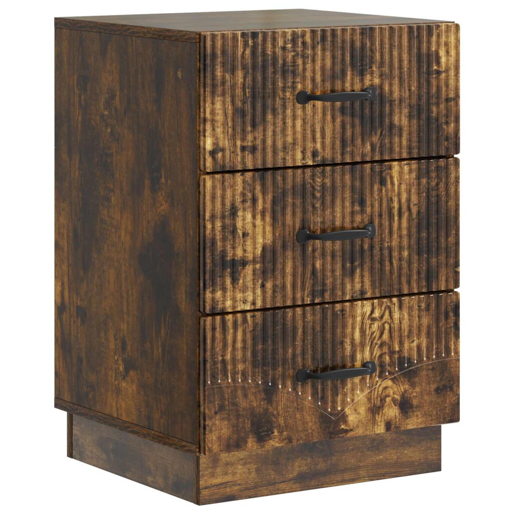 Yöpöytäkaappi Savutammi 43 x 41 x 63,5 cm Tekninen puu