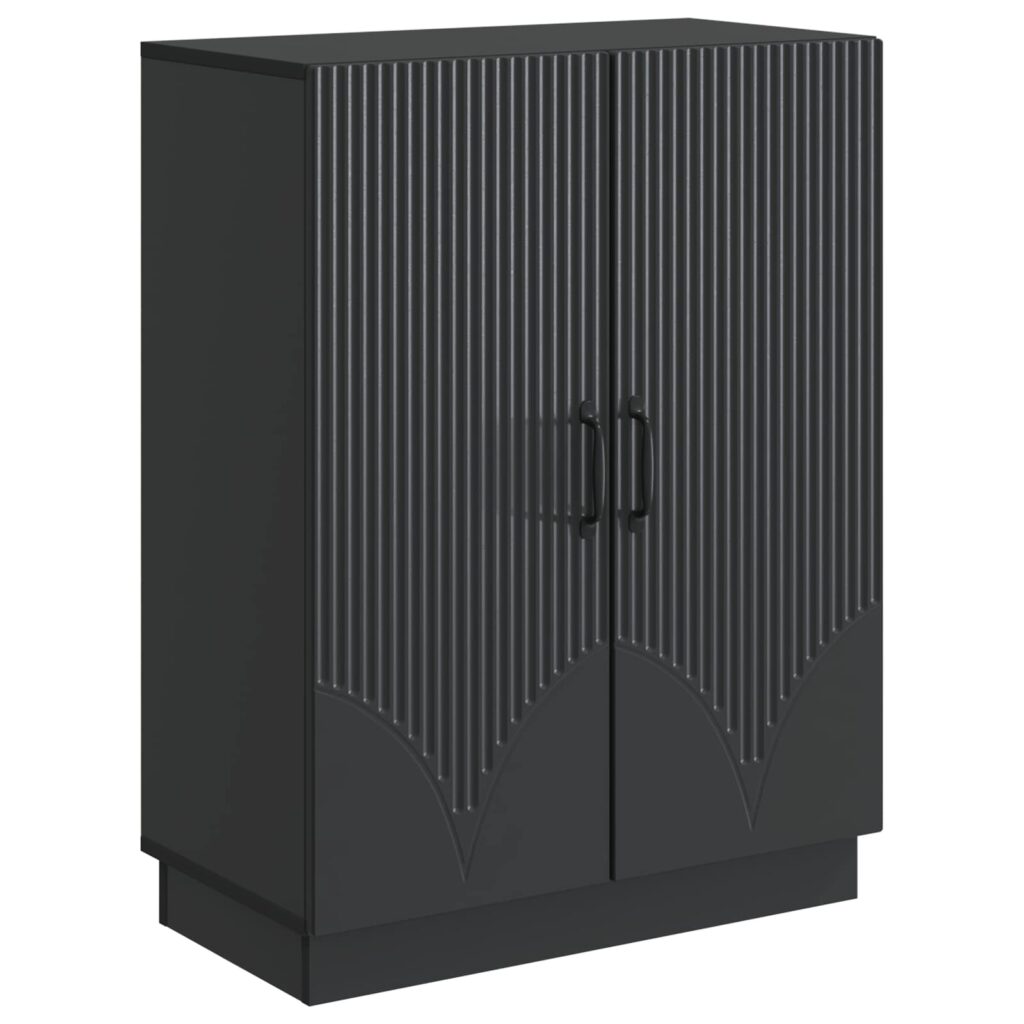 Sivupöytä Musta 66 x 34,5 x 87 cm Tekninen puu