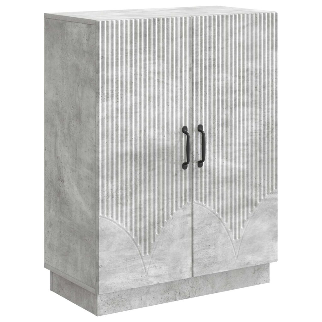 Sivupöytä Betoninharmaa 66 x 34,5 x 87 cm Tekninen puu