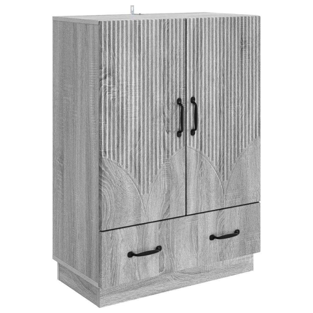 Sivupöytä Harmaa sonoma 66 x 34,5 x 92 cm Tekninen puu