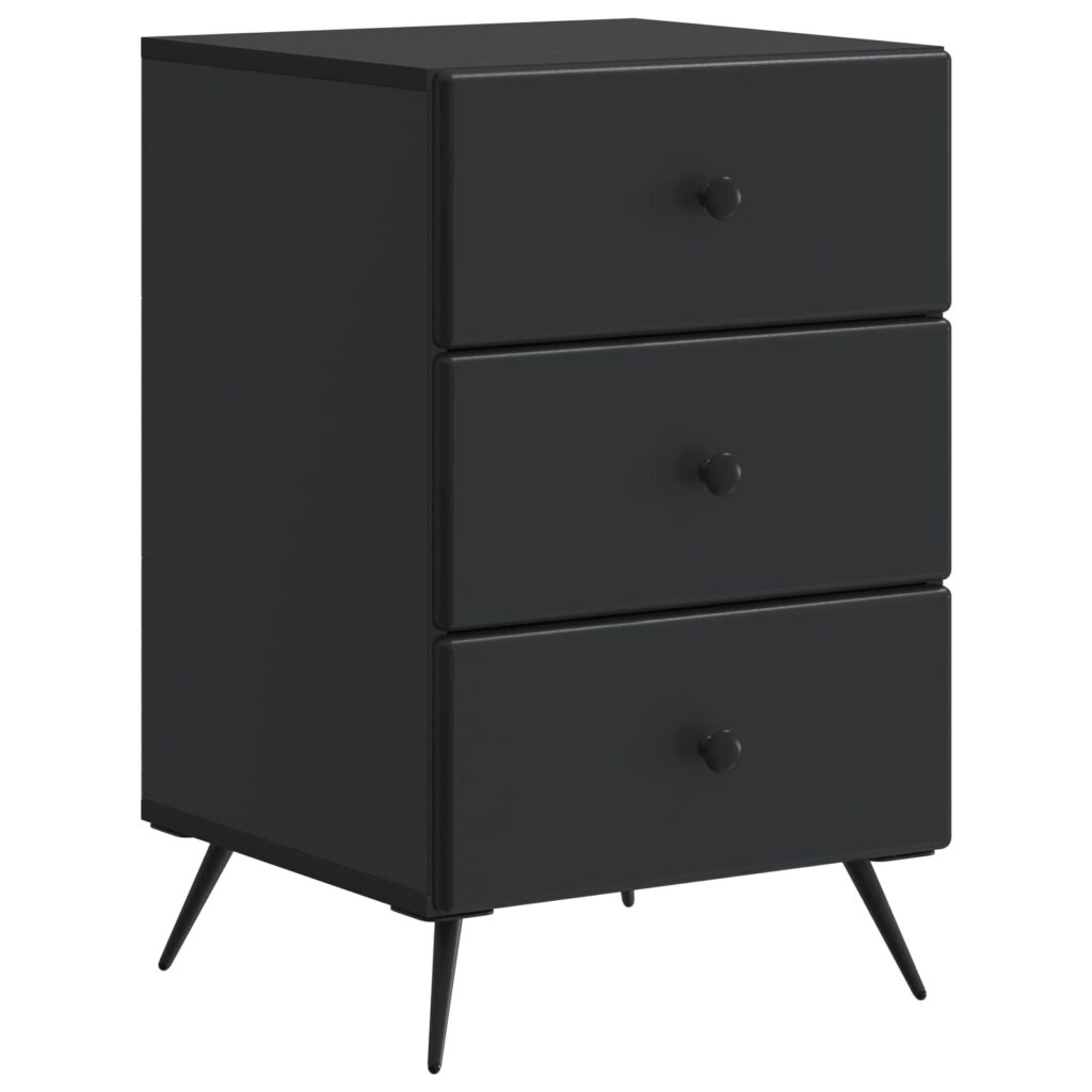 Yöpöytäkaappi Musta 43 x 41 x 66,5 cm Tekninen puu