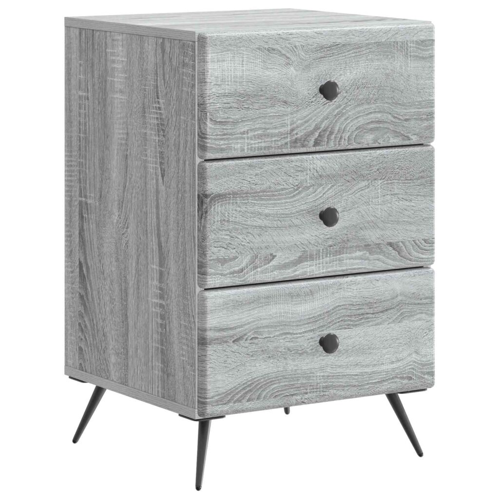 Yöpöytäkaappi Harmaa sonoma 43 x 41 x 66,5 cm Tekninen puu