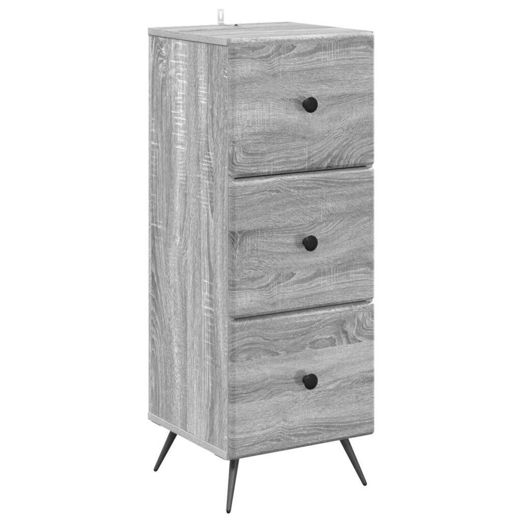 Laatikkokaappi Harmaa sonoma 33 x 34,5 x 90 cm Tekninen puu