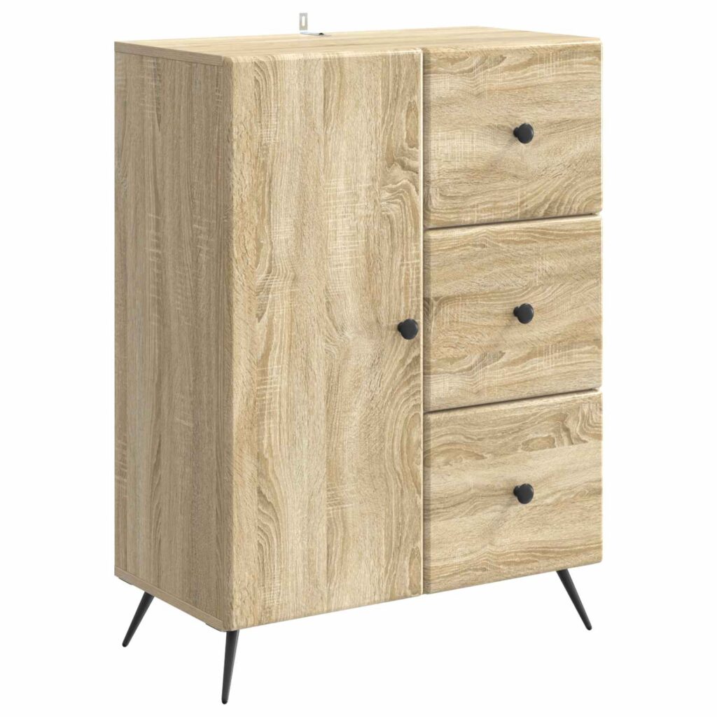 Sivupöytä Sonoma-tammi 66 x 34,5 x 90 cm Tekninen puu