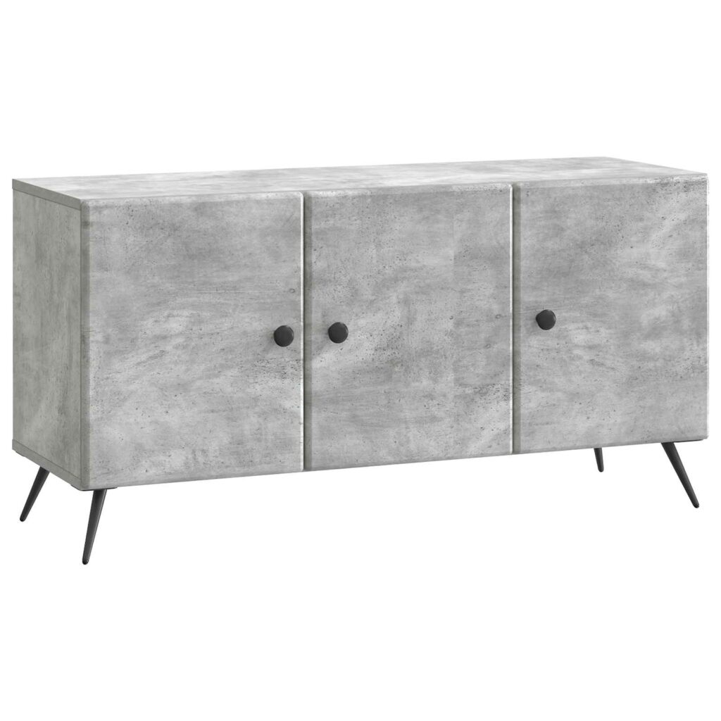 TV-kaappi Betoninharmaa 99 x 34,5 x 50 cm Tekninen puu