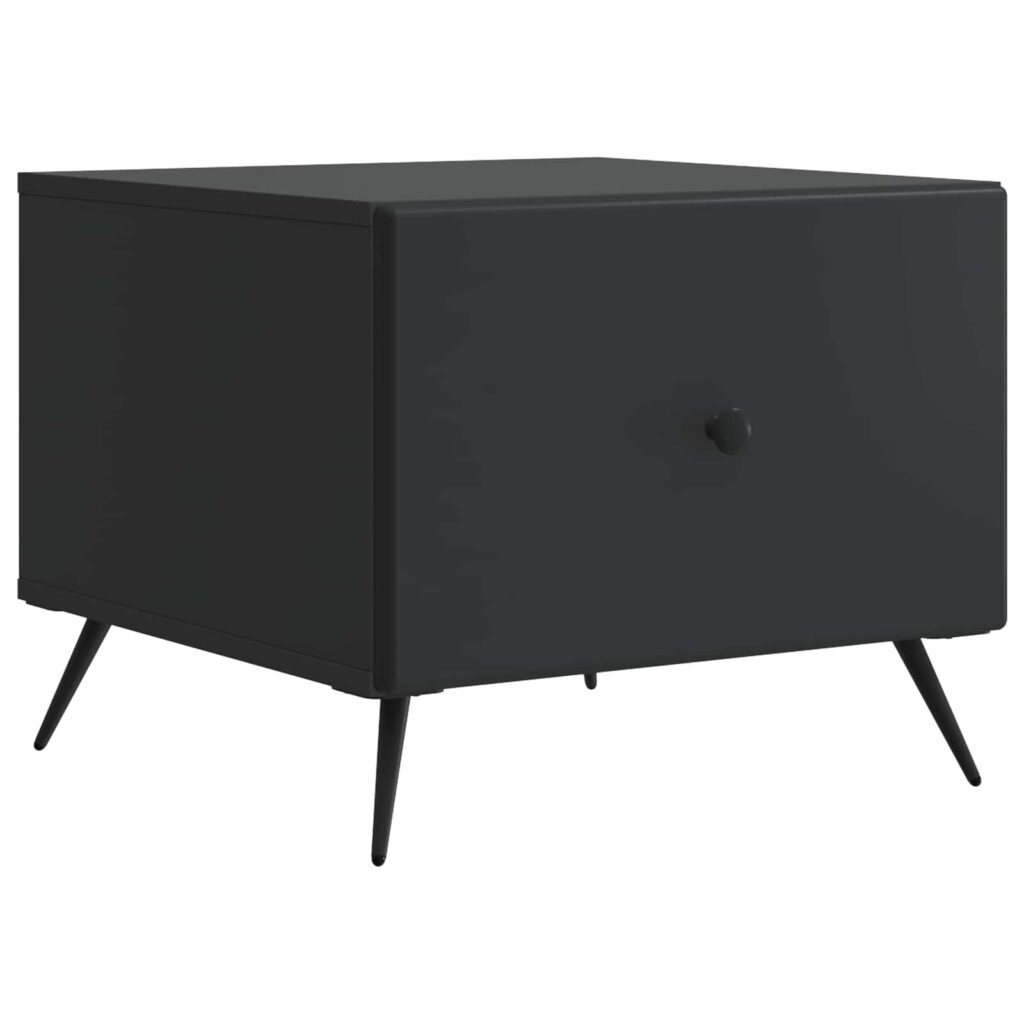 Sohvapöytä laatikon kanssa Musta 49 x 50 x 40 cm Tekninen puu