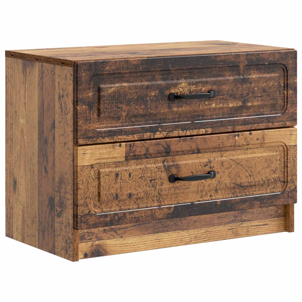 Yöpöytäkaappi Vanha puu 62 x 34,5 x 44,5 cm Tekninen puu