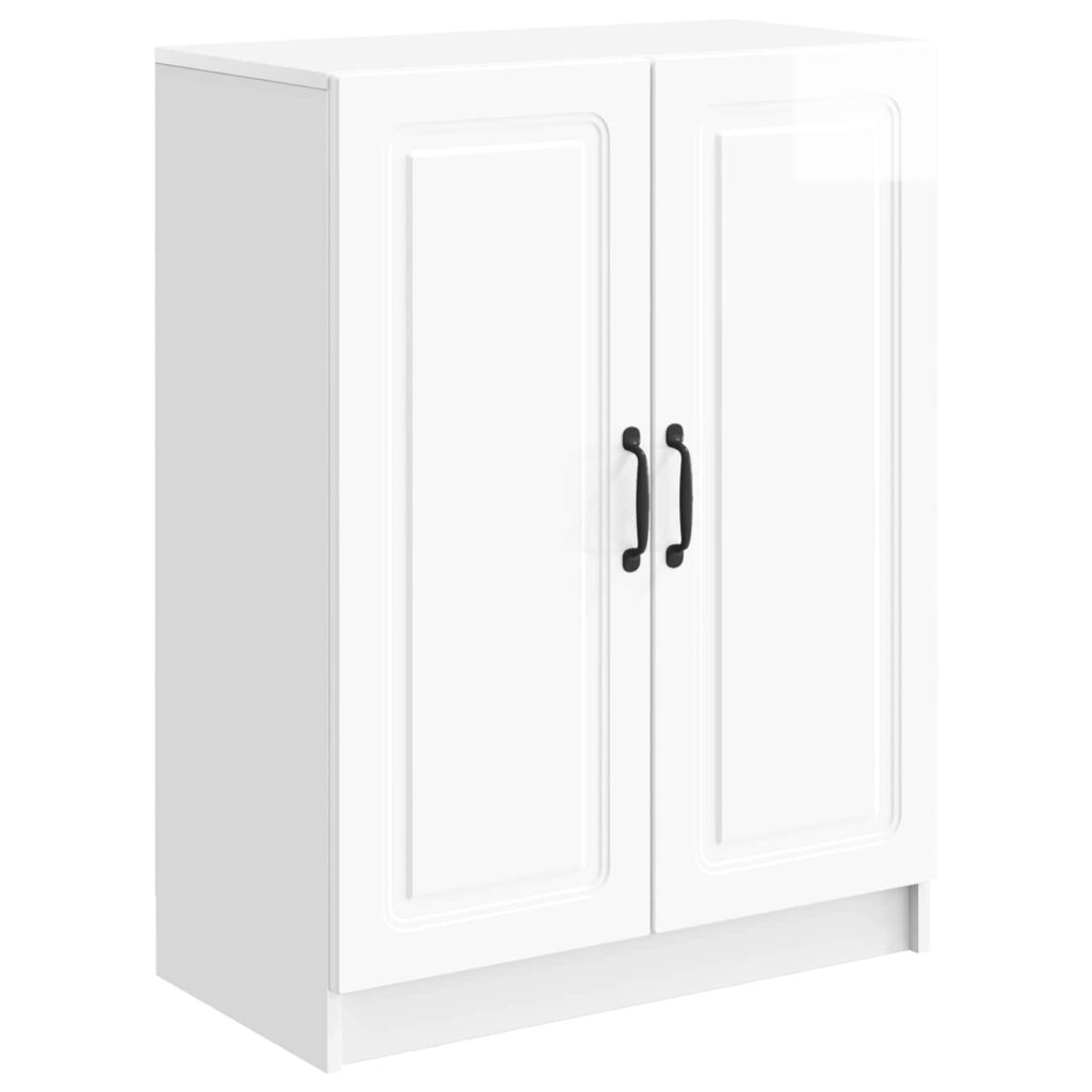 Sivupöytä Korkeakiiltoinen valkoinen 66 x 34,5 x 87 cm