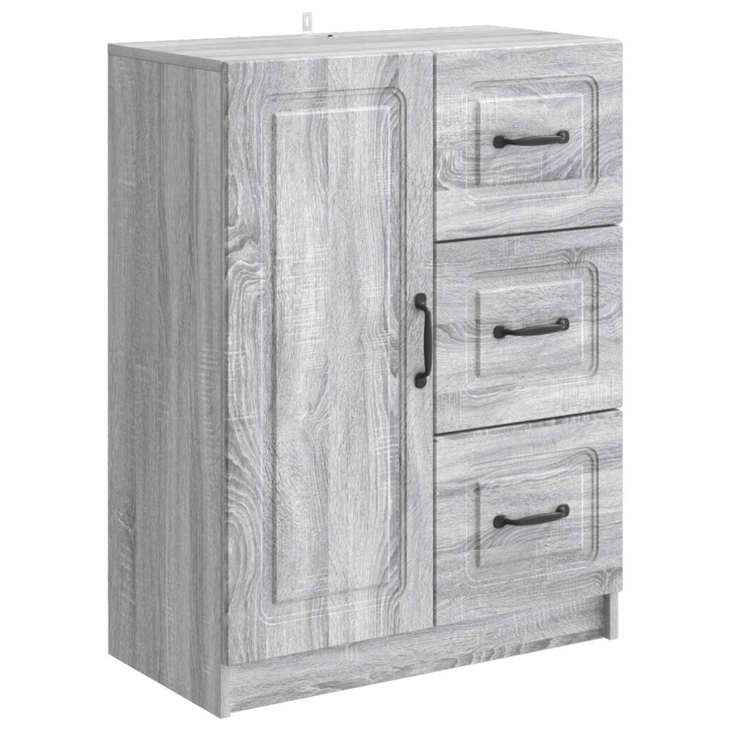 Sivupöytä Harmaa sonoma 66 x 34,5 x 87 cm Tekninen puu