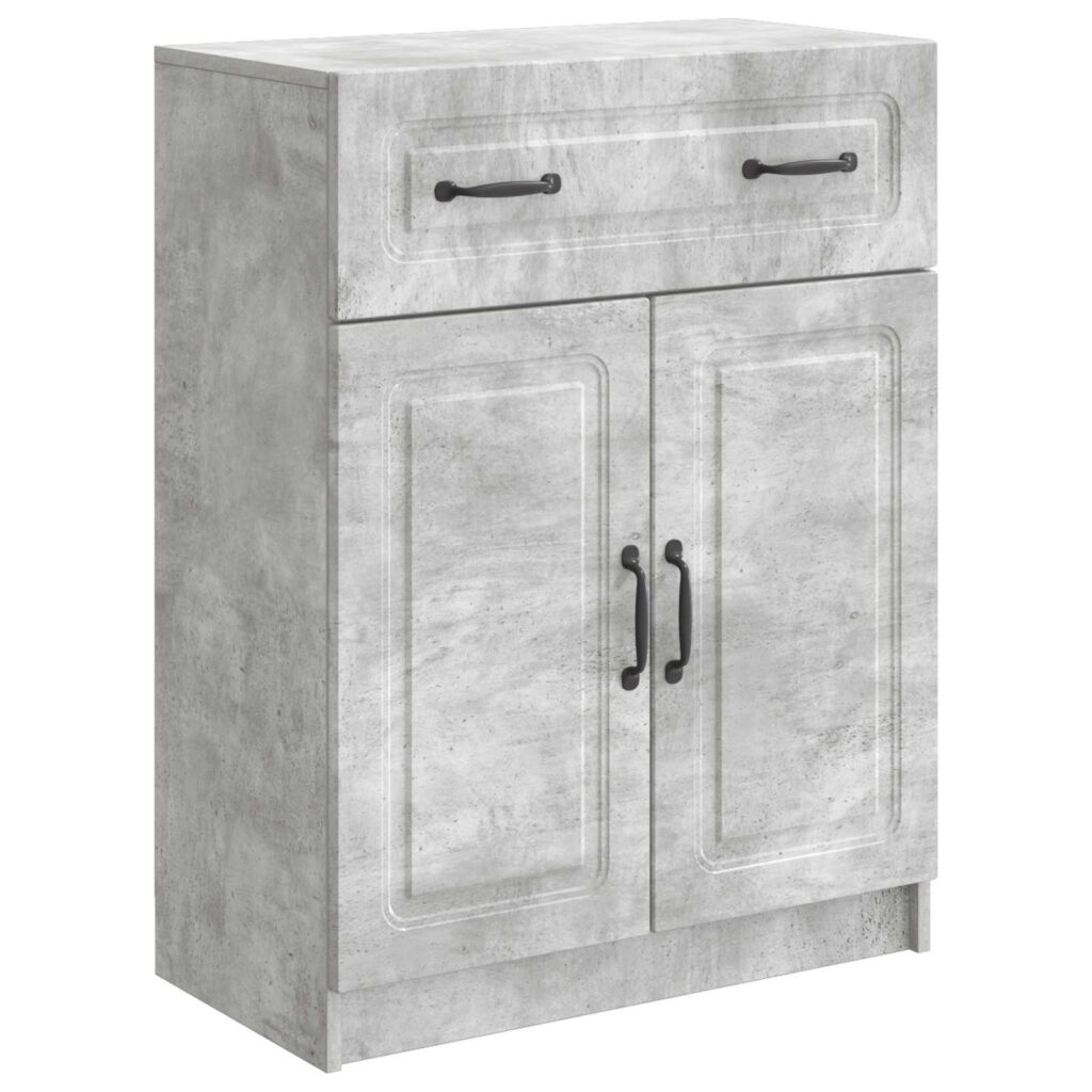 Sivupöytä Betoninharmaa 66 x 34,5 x 87 cm Tekninen puu