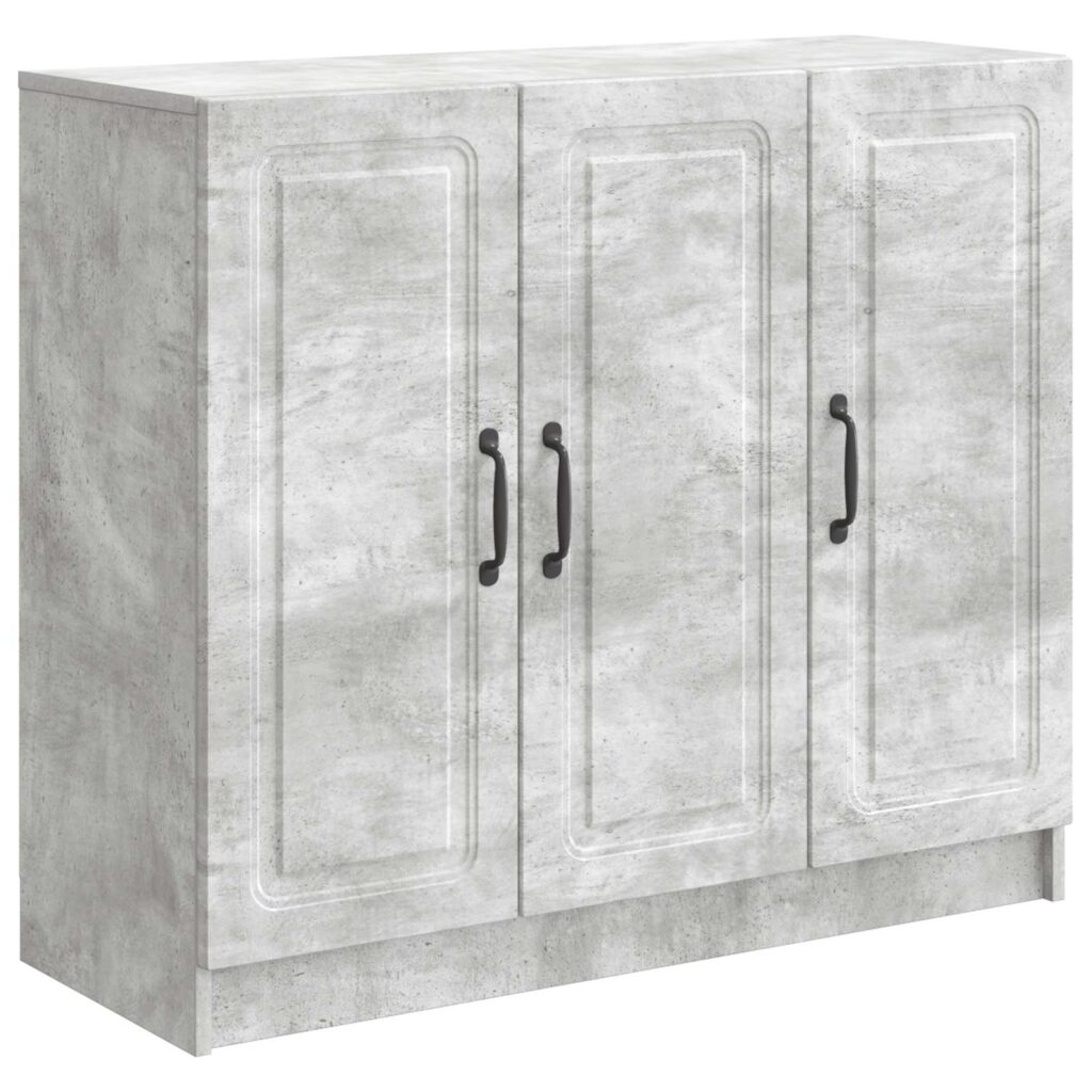 Sivupöytä Betoninharmaa 89 x 34,5 x 77 cm Tekninen puu