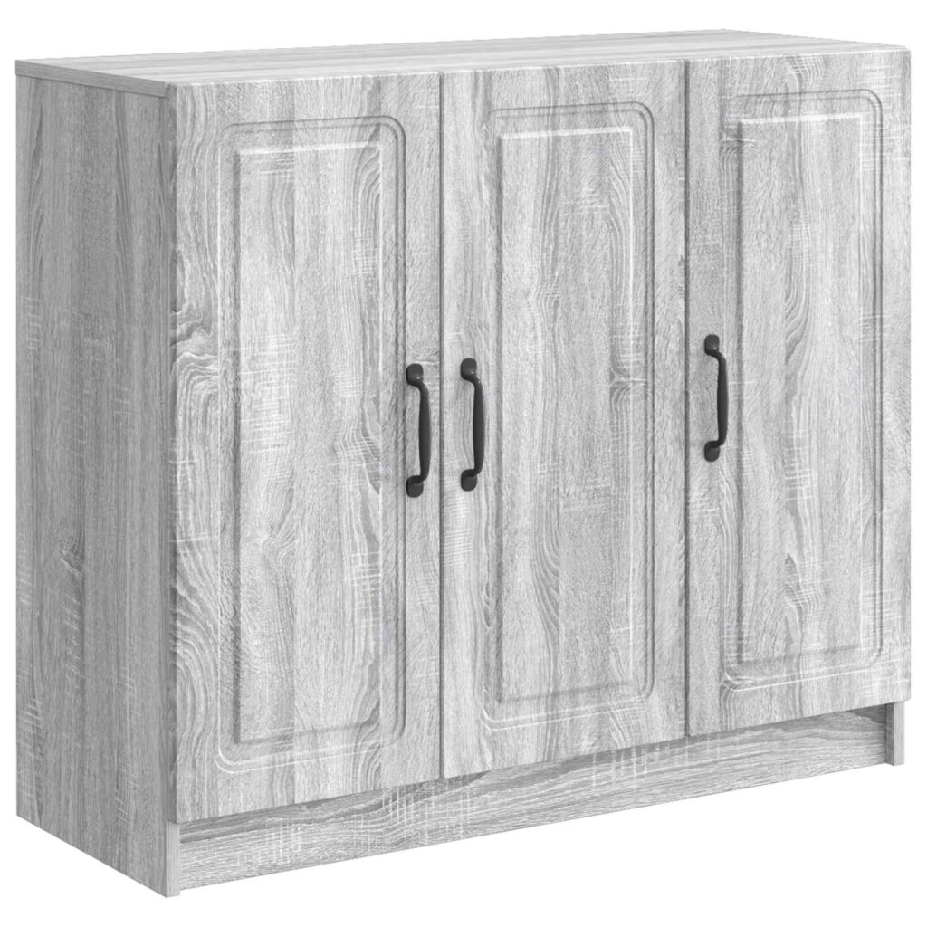 Sivupöytä Harmaa sonoma 89 x 34,5 x 77 cm Tekninen puu