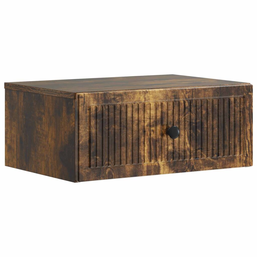 Yöpöytäkaappi Savutammi 49 x 34,5 x 20 cm Tekninen puu