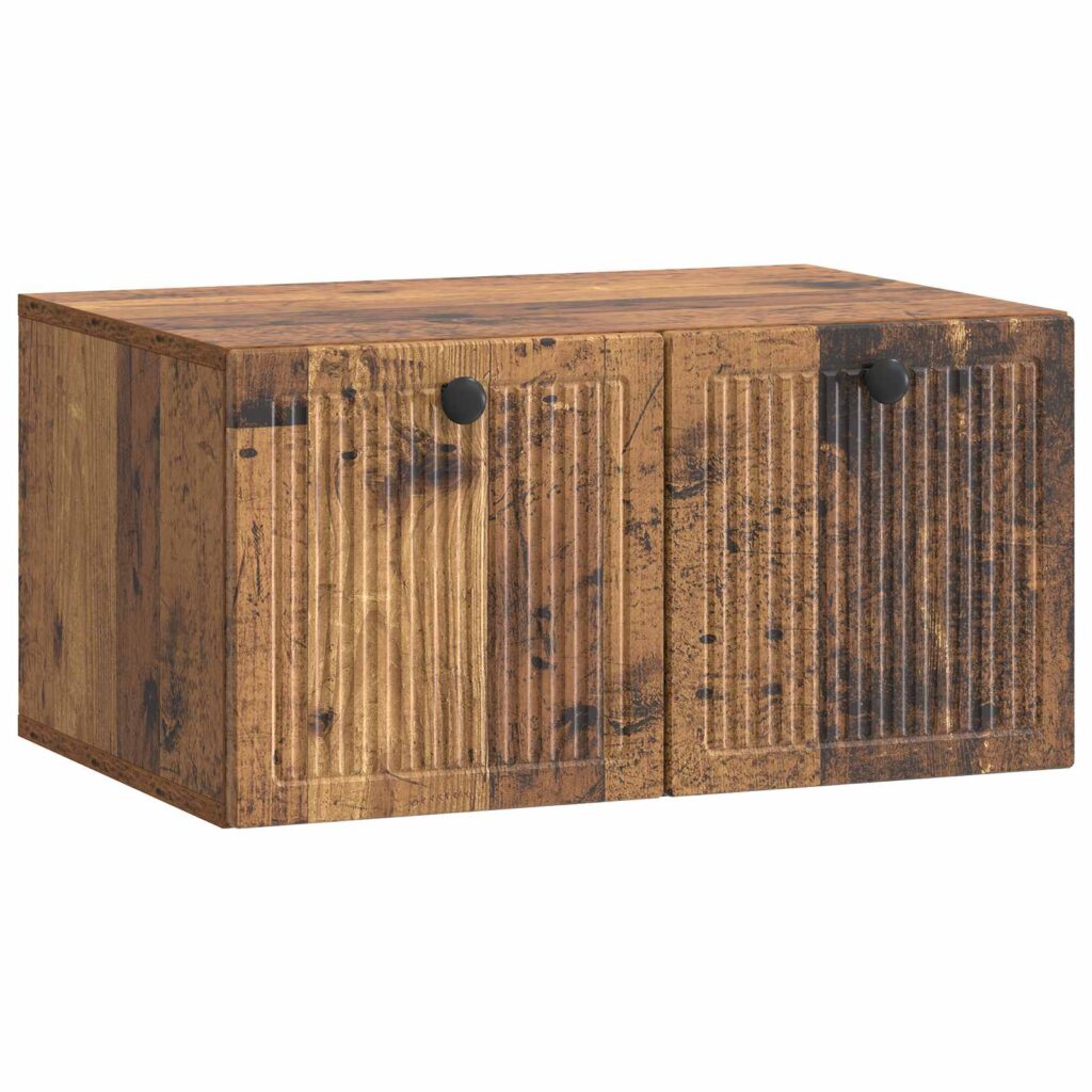 Seinälle asennettava TV-kaappi Vanha puu 59,5 x 41 x 30 cm