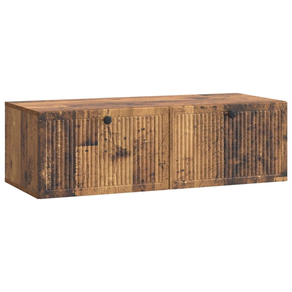 Seinälle asennettava TV-kaappi Vanha puu 98 x 41 x 30 cm