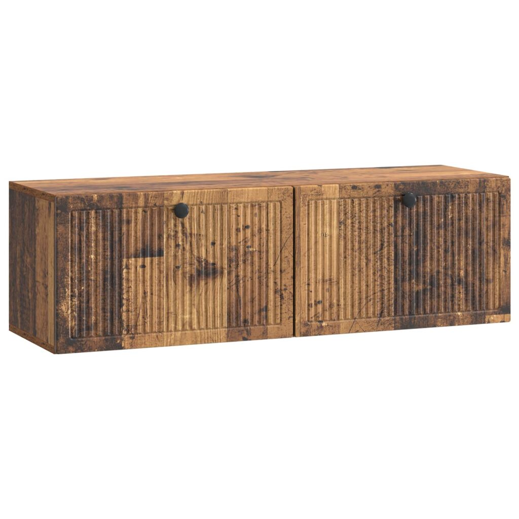 Seinälle asennettava TV-kaappi Vanha puu 98 x 31 x 30 cm