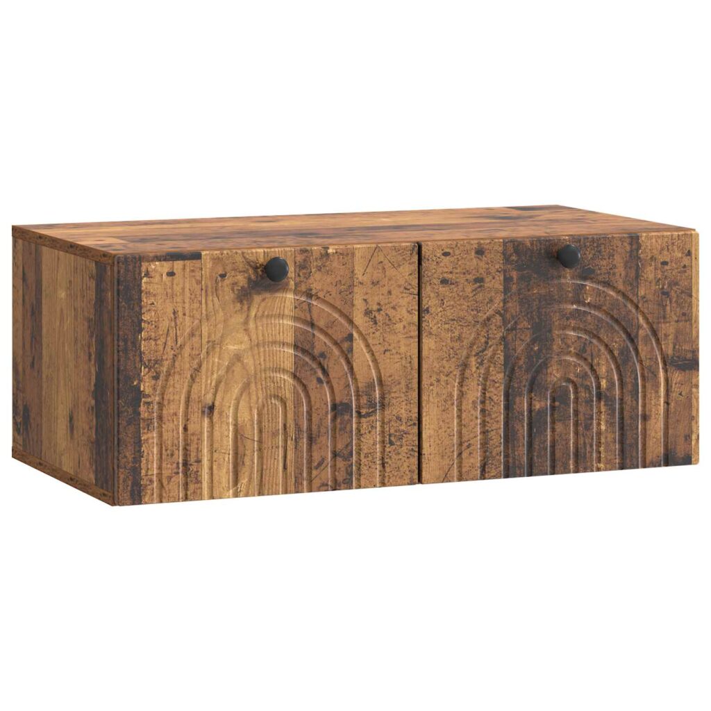 Seinälle asennettava TV-kaappi Vanha puu 78,5 x 41 x 30 cm