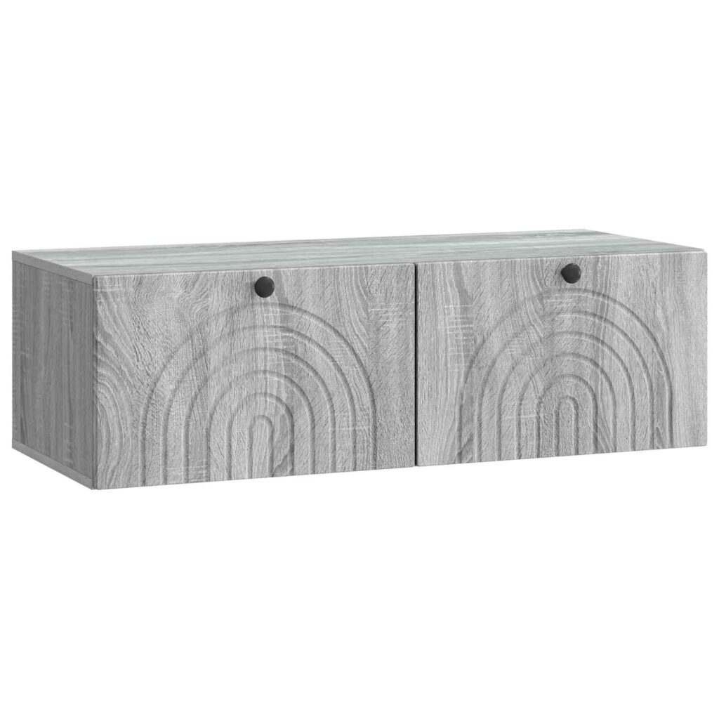 Seinälle asennettava TV-kaappi Harmaa sonoma 99 x 41 x 30 cm