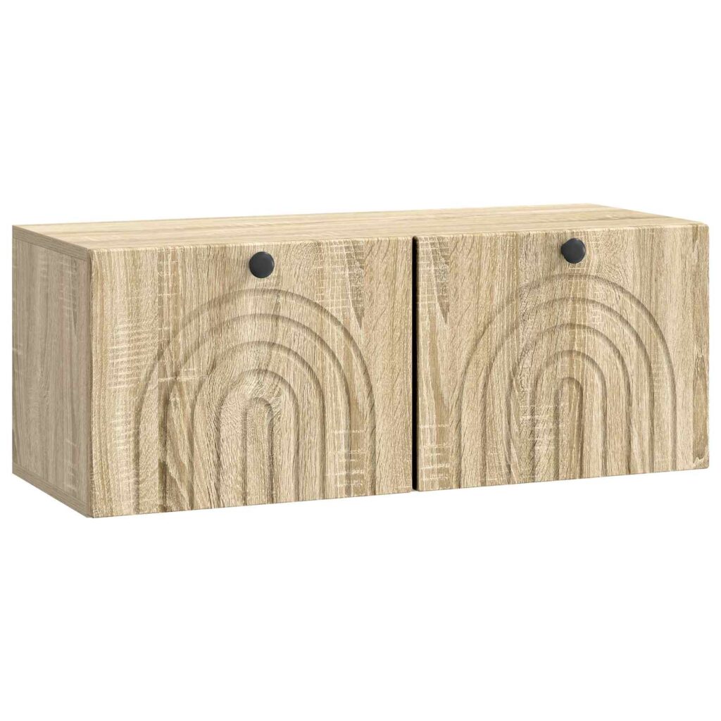 Seinälle asennettava TV-kaappi Sonoma-tammi 78,5 x 31 x 30 cm