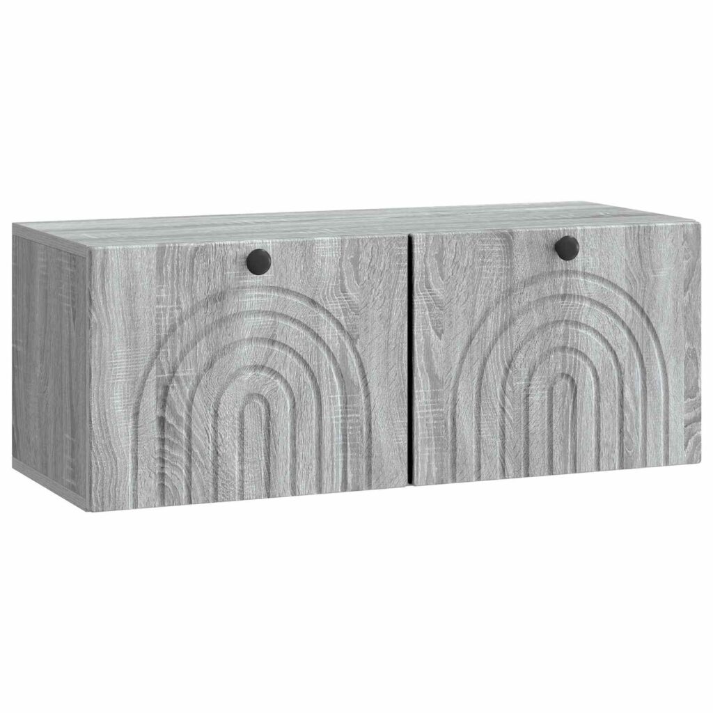 Seinälle asennettava TV-kaappi Harmaa sonoma 78,5 x 31 x 30 cm