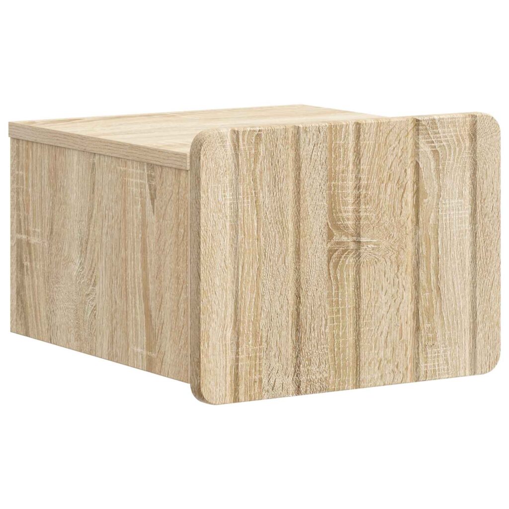 Seinälle Kiinnitettävä Yöpöytä Sonoma-tammi 33 x 34,5 x 24 cm