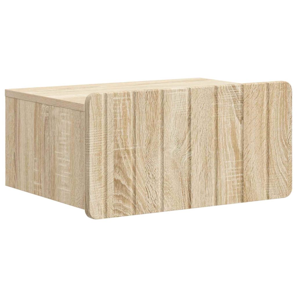 Seinälle Kiinnitettävä Yöpöytä Sonoma-tammi 49 x 34,5 x 24 cm