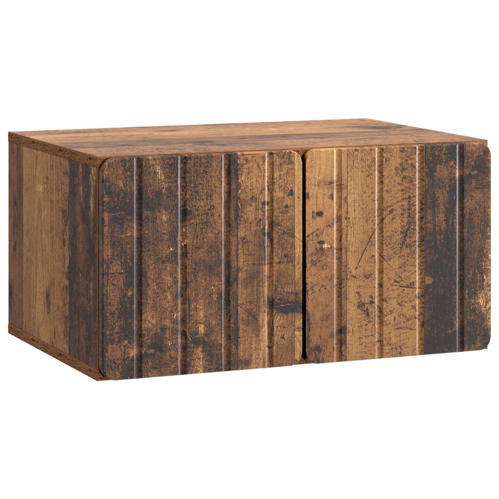 Seinälle asennettava TV-kaappi Vanha puu 59,5 x 41 x 30 cm