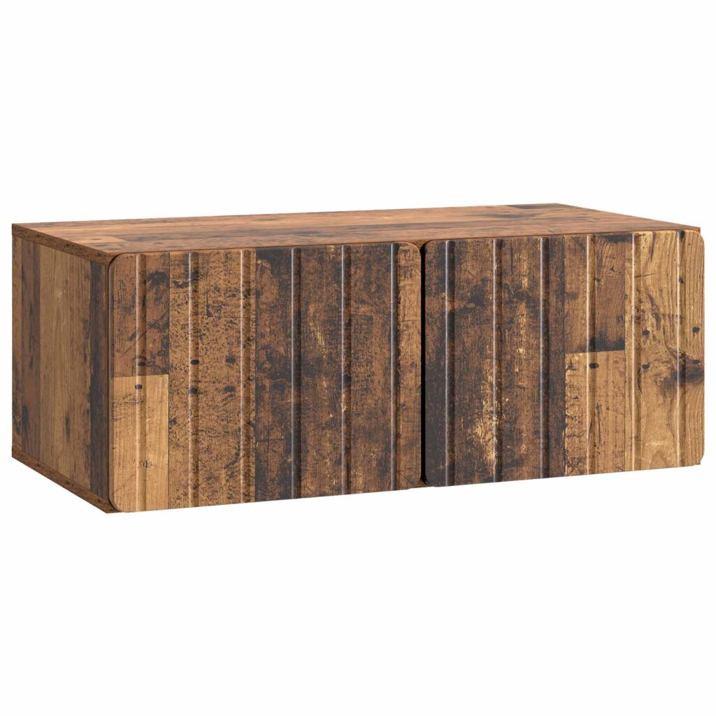 Seinälle asennettava TV-kaappi Vanha puu 78,5 x 41 x 30 cm