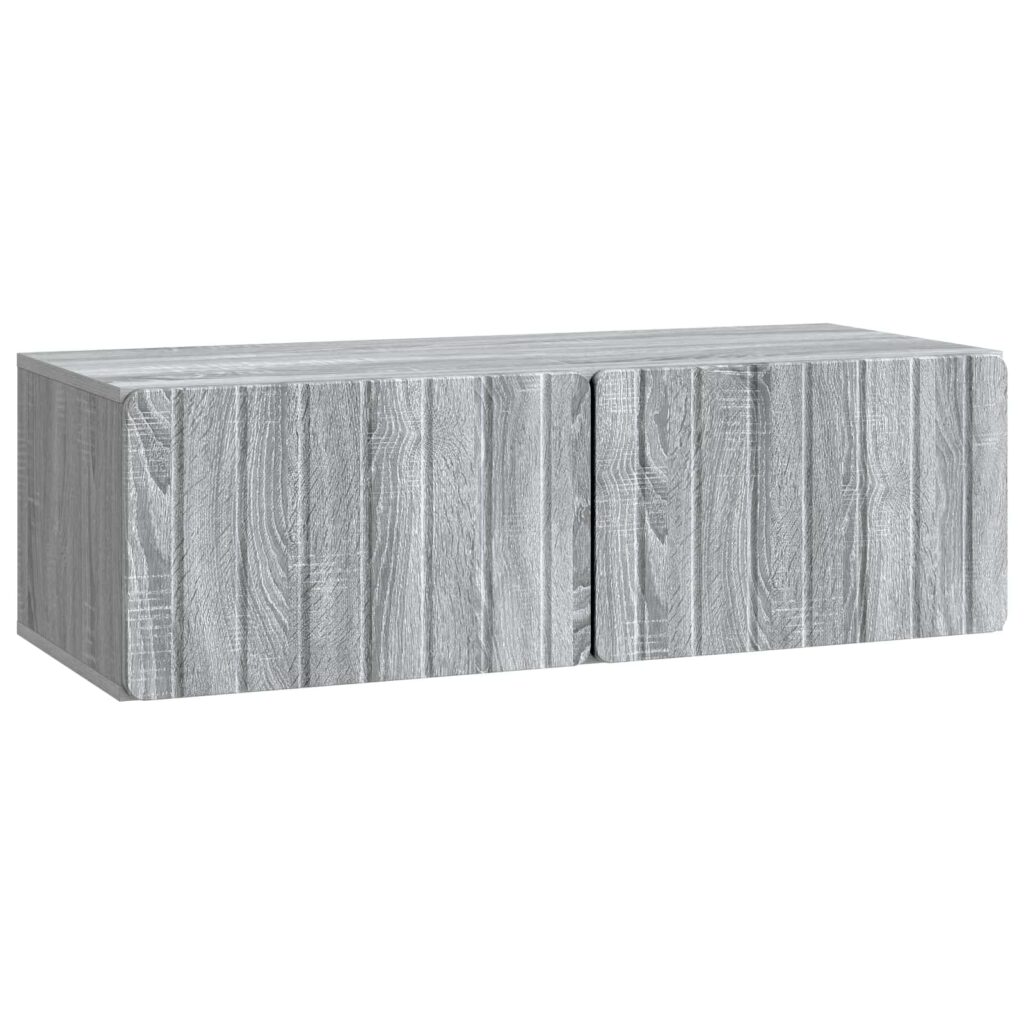 Seinälle asennettava TV-kaappi Harmaa sonoma 98 x 41 x 30 cm