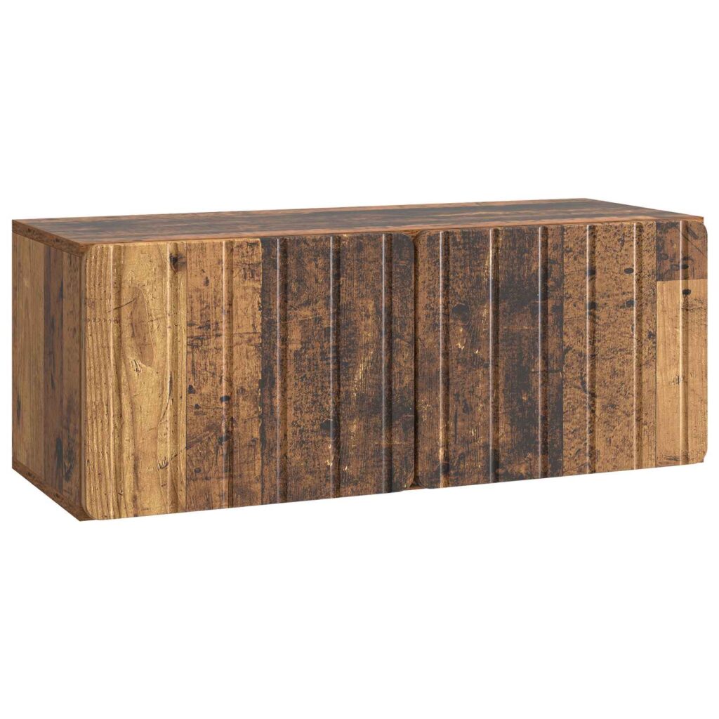 Seinälle asennettava TV-kaappi Vanha puu 78,5 x 31 x 30 cm