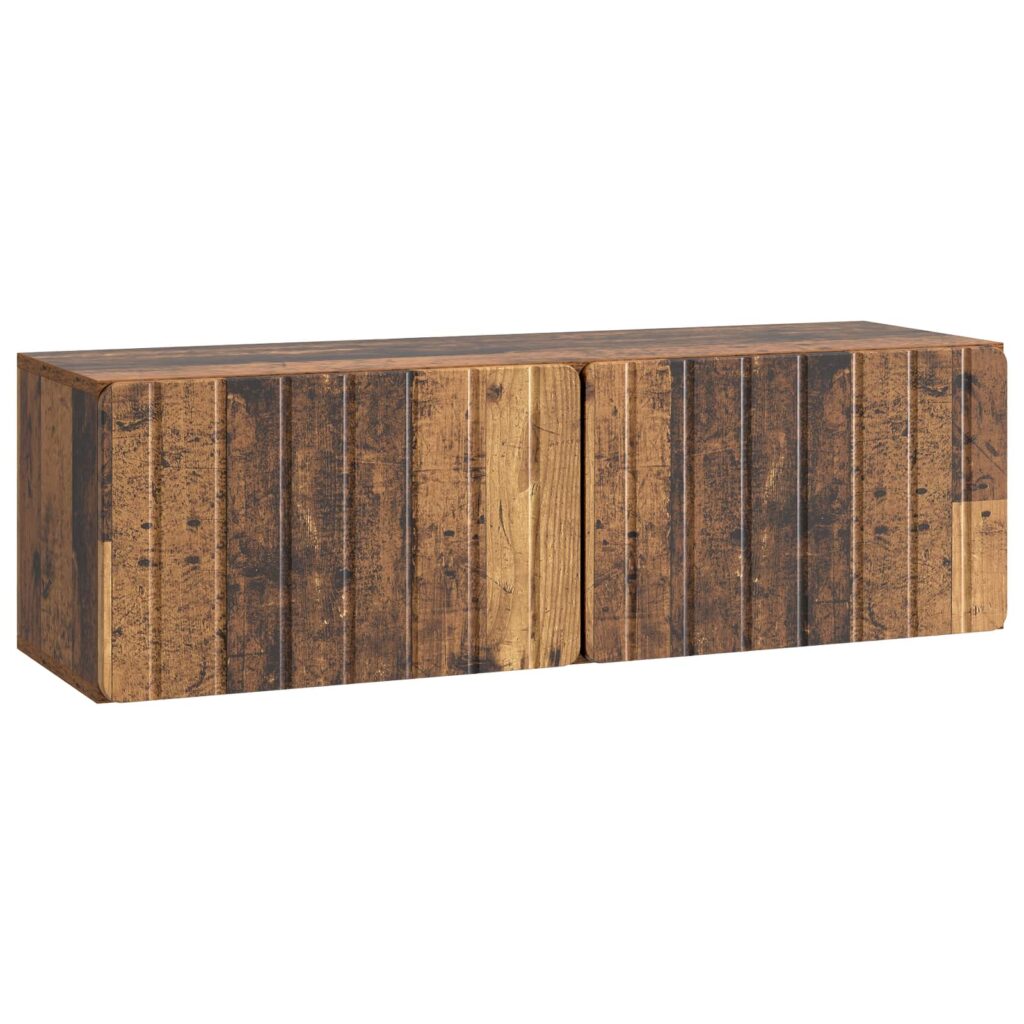 Seinälle asennettava TV-kaappi Vanha puu 98 x 31 x 30 cm