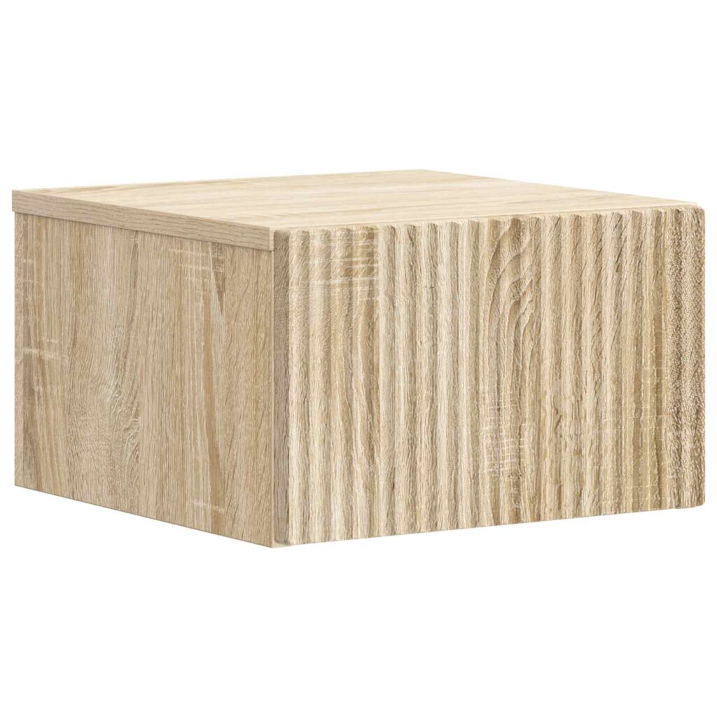 Seinälle Kiinnitettävä Yöpöytä Sonoma-tammi 33 x 34,5 x 20 cm