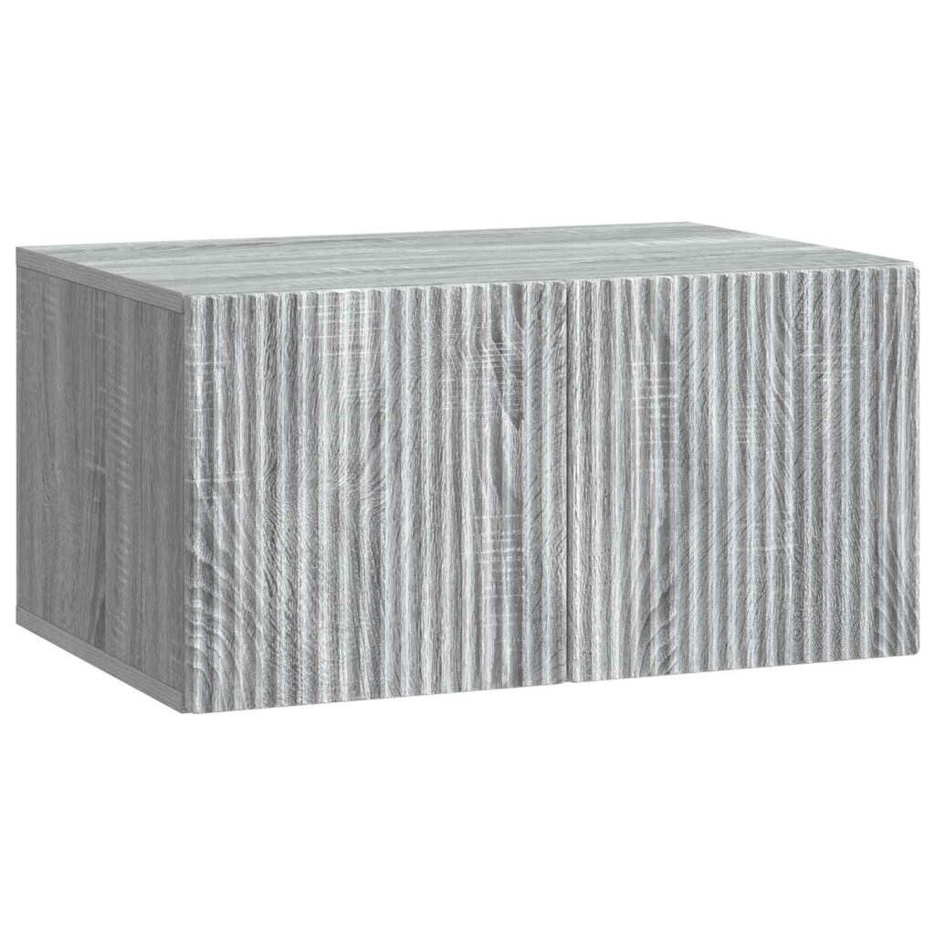 Seinälle asennettava TV-kaappi Harmaa sonoma 59,5 x 41 x 30 cm